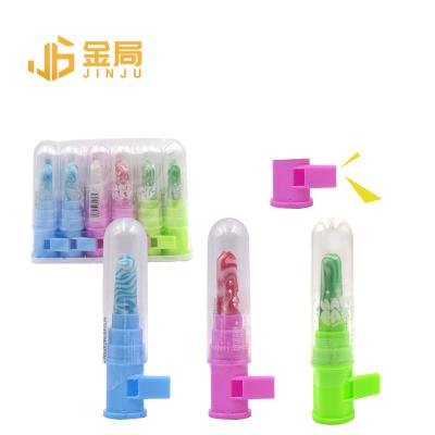 China Cartoon Toys Wholesale Toy Fruit Flavor Lollipops Lipstick Candy Hufflepuff Hard Candy Toy Lollipops Lipstick Candy for sale