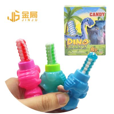 China Cartoon Toys Wholesale Dinosaur Hard Candy Fruit Flavor Lollipops Candy Toys Hard Candy 4.5g for sale