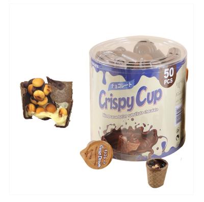 China Game + Eat Factory Wholesale Halalchocolate Cookie Cup Cookies and Chocolate Jam Chocolate Cookies for sale