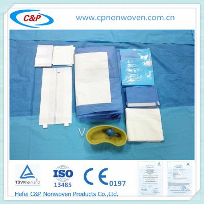 China disposable caesarean operation hot sale C-section drape pack for sale