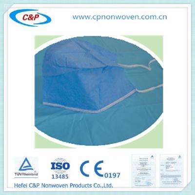 China Disposable Nonwoven Surgical Cap, Surgeon caps with tie for sale