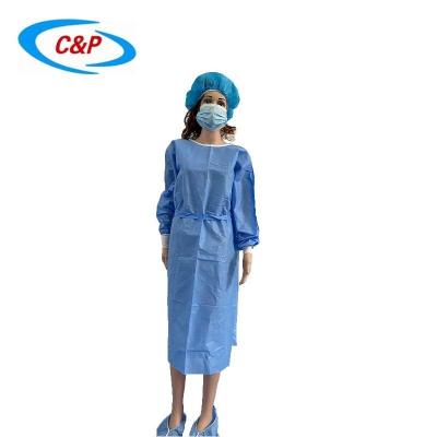 China AAMI Level 2 Surgical Non woven Isolation Gown Disposable Manufacturer for sale