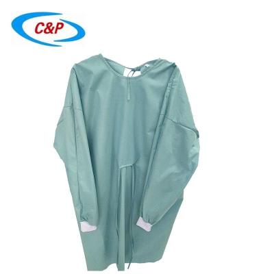 China Disposable PP+PE Yellow Isolation Gowns AAMI Level Medical Non woven Isolation Gown for sale