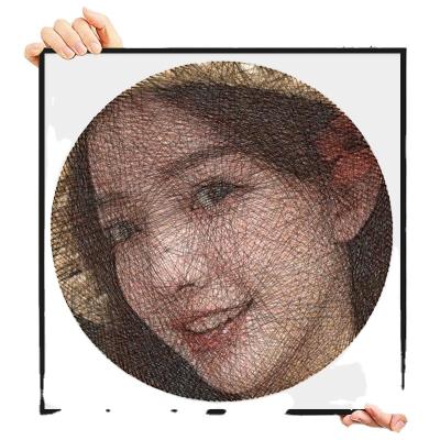 China China Colorful String Art DIY Handmade Creative Birthday Gift for Girls Portrait Photo Customization for sale