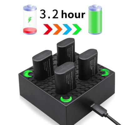 China ABS Quick Battery Pack for xbox x series controller battery 4pcs with for xboxone grip battery charger dock with charging cable for sale