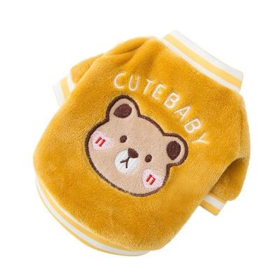 China Sustainable Popular Luxury Soft Plush Pet Clothes Dog Warm Coat Jacket Long Fluffy Pet Plush With Logo Pet Sweater for sale