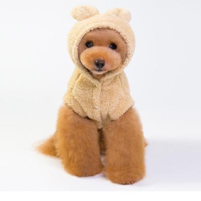 China Sustainable Cute Soft Winter Hoodies Dog Warm Pet Clothes Dog Sweater Coat for sale