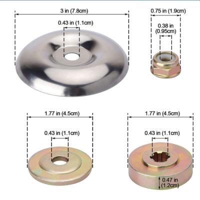China Others 4 Pack Main Hedge Trimmer Adapter, Attachment Gasket Plate Maintenance Kit, Lawn Mower Blade Adapter forTrimmer Sweep Cutter Blade for sale