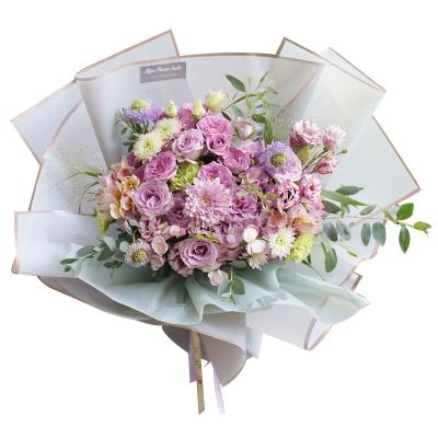 China Flower Floral Bouquet Waterproof Wrapping Material Bouquets Waterproof Flower Wrapping Paper for sale