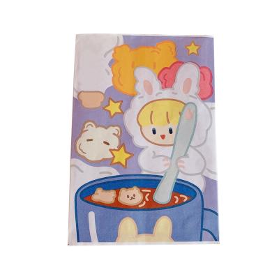 China Spot Goods Customized Cute Soft Cute Cartoon Girl L Snacks Storage Gift Bags Soft Cheap Food Paper Bag Packaging for sale