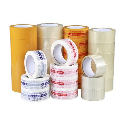 China Custom Printed Waterproof Washi Tape Colorful Supply Waterproof Transparent White Sealing Tape Customized Glue Cardboard Sealing Bopp for sale