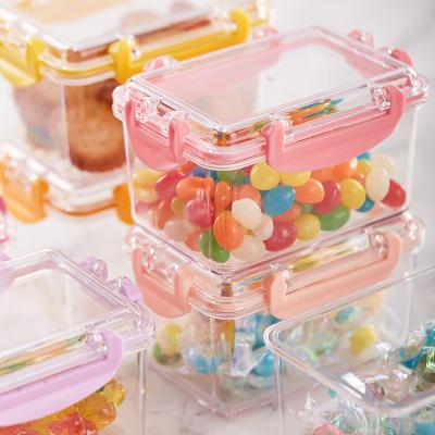 China Salad Snack Fruit Food Waterproof Sealed Fresh-keeping Clear Plastic Storage Box for sale