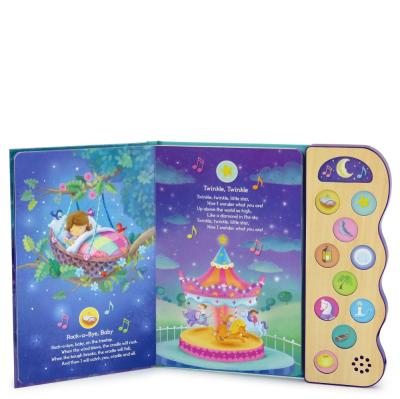 China paper & Nice Cardboard Factory Quality Healthy Kids Book With Button for sale