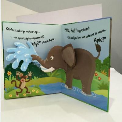 China paper & Cardboard Custom Design Kids 3d Kids Pop Up Book Printing for sale