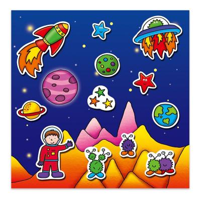 China paper & Best Magic Toy Gift Cardboard Kids Reusable Sticker Pad With Separated Scenes for sale