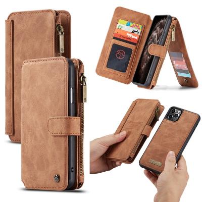 China Hot Selling Shockproof Multifunctional Use CaseMe Wallet Card Holder Leather Mobile Phone Case For iPhone 7 8 Max Max X Xr Xs 11 12 13 pro for sale