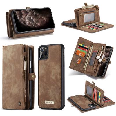 China PU Leather Wallet Business Phone Case Card Slot CaseMe Shockproof Good Quality Custom Real Logo For iPhone 7 8 Max Max X XR XS 11 12 13 Pro for sale