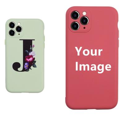 China Hot Selling Shockproof DIY Custom Printed Logo Eco Friendly Cell Phone Case Soft Silicone Mobile Cell Phone Case For iPhone 13 12 Pro Max for sale