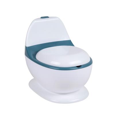 China Plastic Baby Potty Simulation Baby Potty Chair With Flush Potty Toilet Potty Healthy Training for sale