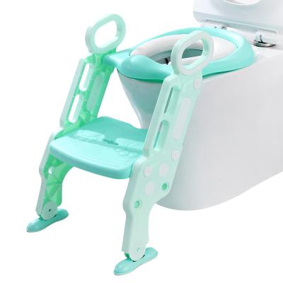 China Foldable Potty Trainer Baby Ladder Potty Toilet Seat Baby Potty Chair Trainer for sale