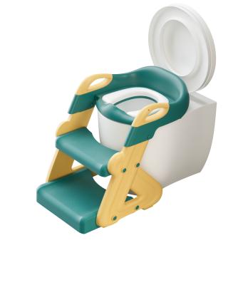 China Potty Trainer Children Step Stool for Toddler Potty Training Seat with Stool Baby Foldable Potty Chair for sale