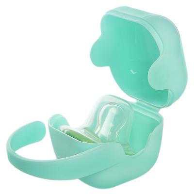 China BPA Free Portable Nipple Containers Safety Kids Pacifier Holder Box Baby Pacifier Clip For Toddler for sale