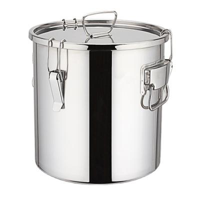 China High Quality Airtight Sealed Large Capacity Sealed Bucket 304 Stainless Steel Soup Barrel Barrel Wine Barrel With Lid for sale