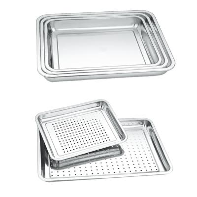 China 4.8 Cm Square High Sustainable Stainless Steel Baking Dish For Food Container for sale