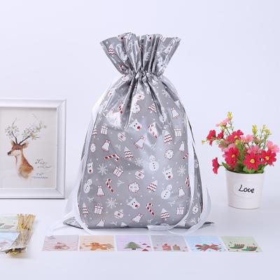 China PET/Aluminum Foil Funfishing Christmas Gift Bag Snowman Candy Decoration Gift Wrapping Storage Bag Kids Merry Christmas Gift Bags for sale