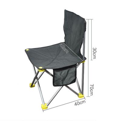 China Funfishing Outdoor Portable Lightweight Aluminum Folding Furniture Fishing Beach Chair Armless Ultralight Outdoor Camping Chairs for sale