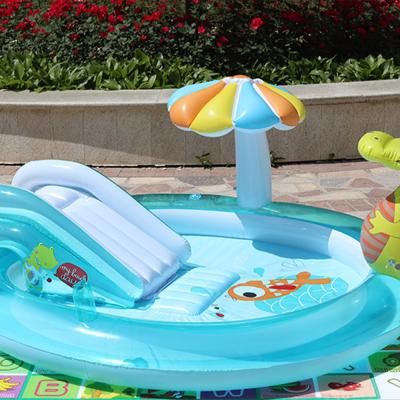 China FunFishing Outdoor Swimming Pool For Kids PVC Inflatable Baby Cartoon Pool for sale