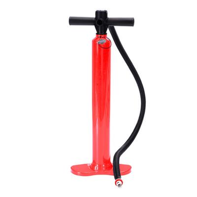 China With FunFishing Logo Double Action Sup Air High Pressure Hand Pump Paddle Board Custom Inflatable Pressure Gauge Inflatable Pumps for sale