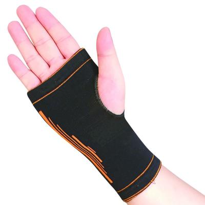 China Funfishing Breathable Elastic Nylon Gym Sweat Wrist Support Adjustable Wrist Brace with Wrist Strap for sale