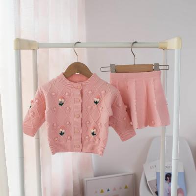 China T160 Autumn/Winter 2021 Children's Clothing Girls Sweater Set Breathable Baby Sweaters In Newborn Girls for sale