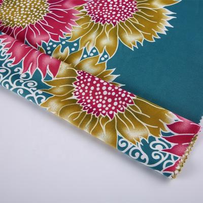 China Woven Floral Print Shrink-Resistant Stretch 100% Polyester Satin Fabric Matte Printing for sale