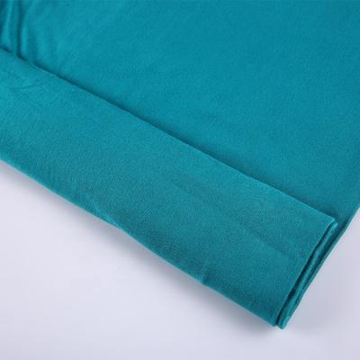 China Stretch Shaoxing textile ringspun PLAIN DYED knitted rayon fabric factories garment for sale