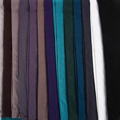 China Viable Hot Sale Dubai Knitted Viscose Plain Dyed Dress Rayon Fabric For Garment for sale