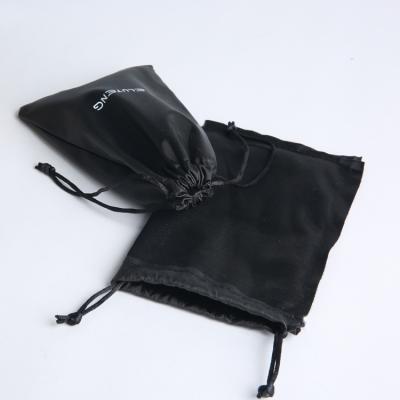 China High Quality Cheap High Quality Black PU Leather Waterproof Cosmetic Drawstring Bag Travel Bag Gift Bag for sale