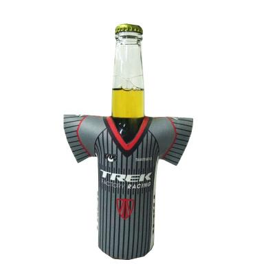 China Cooler Factory Supplies Sublimation Printing Neoprene Beer Bottle Holder T-Shirt Can Cooler for sale