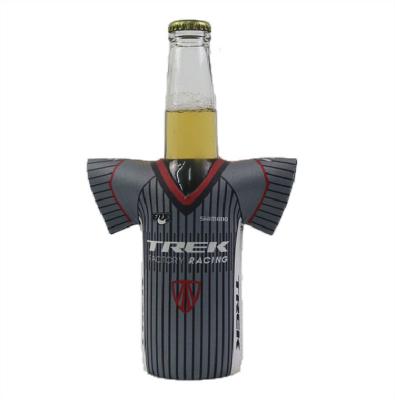 China T-shirt Design Customized Shape Neoprene Beer Bottle Cooler Beer Holder for sale