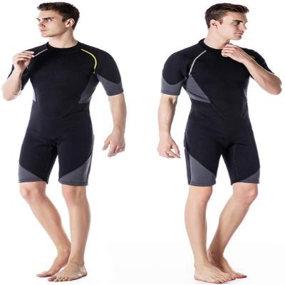 China Anti-UV Short Back Zipper Neoprene Men's Top Ranking 3mm Wetsuit for sale