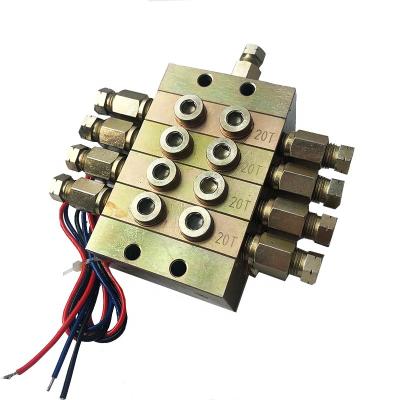 China Automotive Industry P1000 8 Way With Microswitch Metering Devices Progressive Feeder Block Lubrication Grease Distributor For Lubrication System for sale