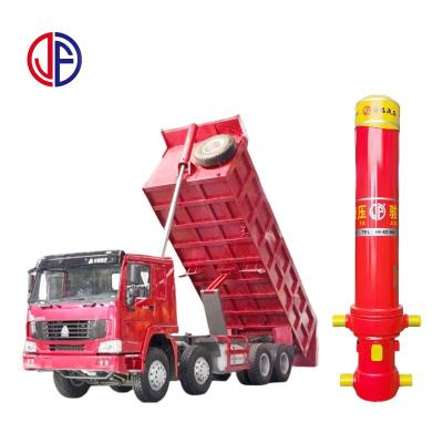 China Trunnion Rack Front End CE Certified Telescopic Hydraulic Cylinder For Tipper Lifting for sale