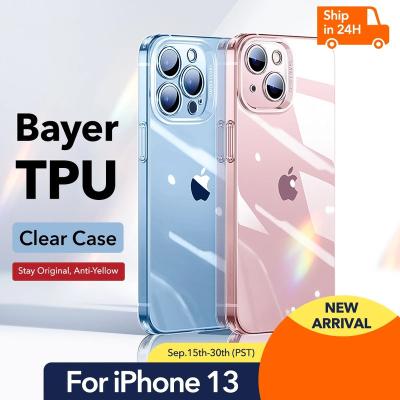 China Anti-drop For iPhone 13 Case TPU Clear Silicone Back Cover For iPhone 13 pro Max Case For iPhone 12 pro Max Full Lens Protection 2021 for sale