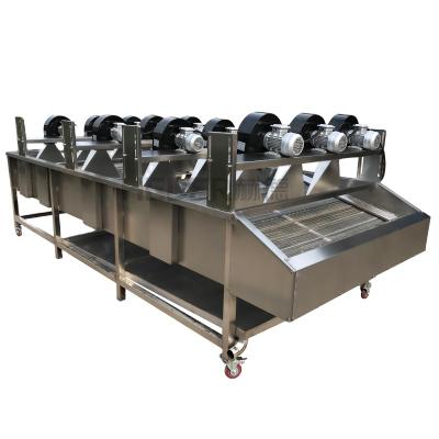 China Full Automatic Snack Factory Stainless Steel Air Drying Equipment Can Be Customized Fruit And Vegetable Shaking Air Dryer for sale