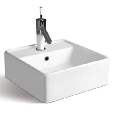 China Modern White Ceramic Unique Shape Restaurant Bathroom Art Sinks for sale