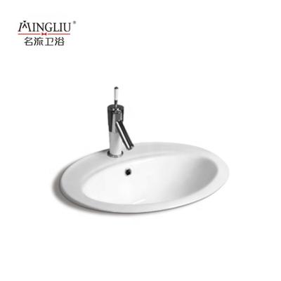 China Modern desgin made in ceramic porcelain above counter washbasin price for sale