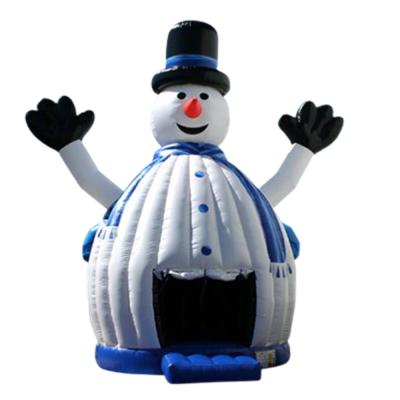 China Rental Or Home Use Giant Snowman Inflatable Bounce House for sale