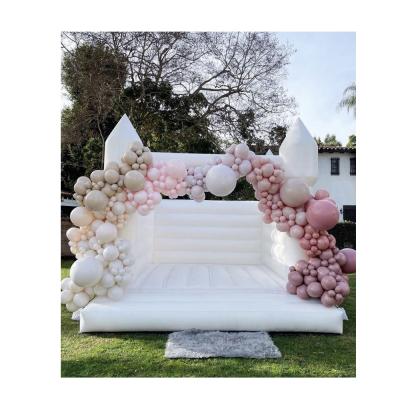 China Commercial Kids Mini Bouncy Castle For Sale Industrial White Wedding Baby Adult Inflatable Rental Or Home Use New for sale