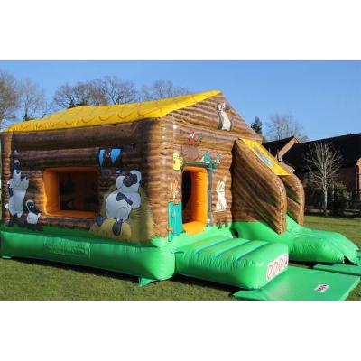 China Inflatable Bouncy Castle Theme Rental or Home Use Small Barn Play Farm Jumping Castle for sale